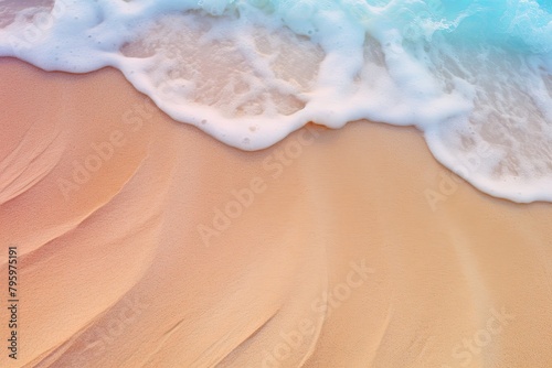 Sun-Kissed Beach Sand Gradients: Vibrant Beachfront Colors photo