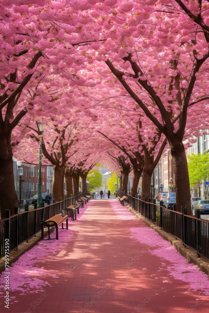 spring in the park.