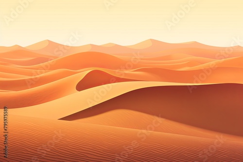 Sun-Kissed Sahara Dune Gradients  Tranquil Color Transitions