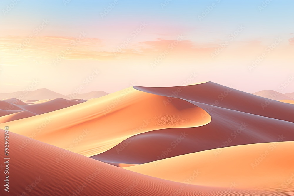 Sun-Kissed Sahara Dunes Gradients � Tranquil Dune Mix