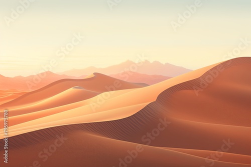 Sun-Kissed Sahara Dunes  Twilight Desert Shades and Gentle Gradients