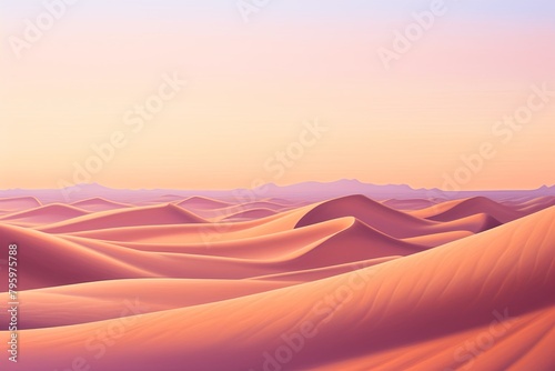Sun-Kissed Sahara Dunes: Vibrant Gradient Evolution