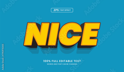 Nice editable text effect, nice 3d text concept