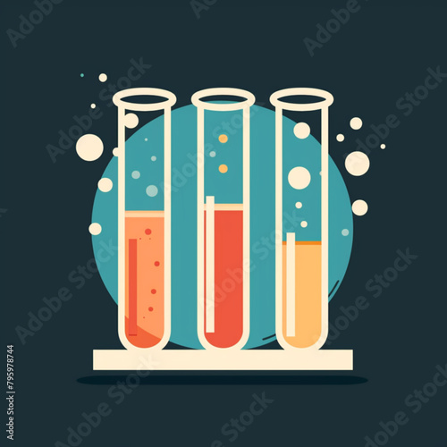 illustration of a tube with chemicals