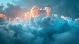 b'A beautiful cloudscape with a variety of colors and textures'