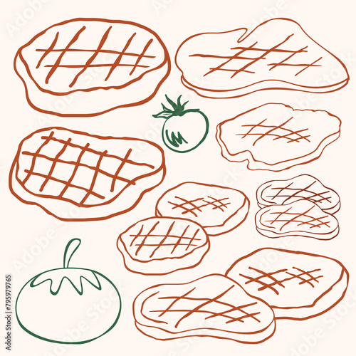 Meat Outline Collection.eps