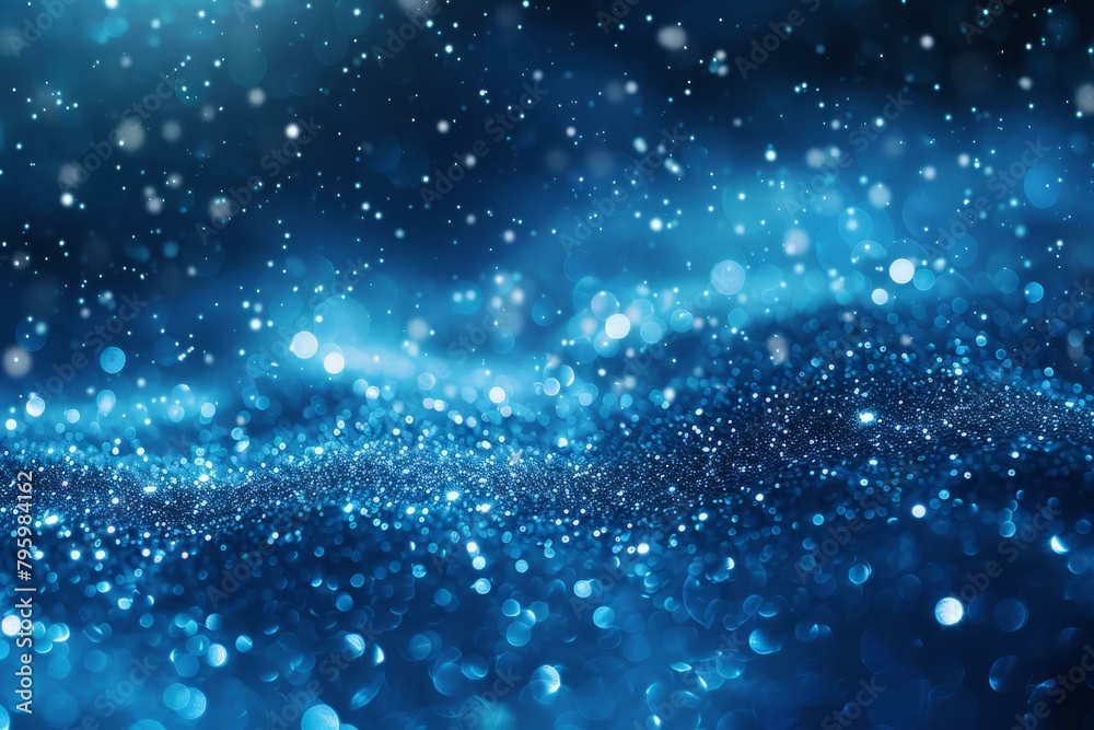 Obraz premium b'Blue glitter texture with shiny sparkles'