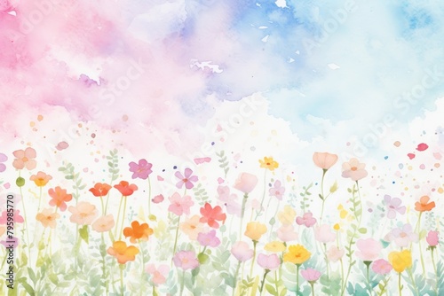 Flowers background painting backgrounds outdoors.