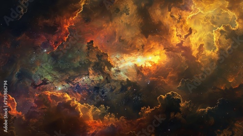 Nebula Galaxy Space Backdrop Background Wallpaper © Tejay