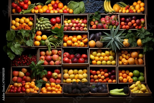 b'An Abundance of Fruits and Vegetables'