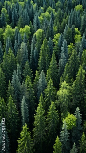 b'Green Coniferous Forest'