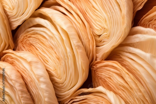 b'Close-up of savoy cabbage' photo