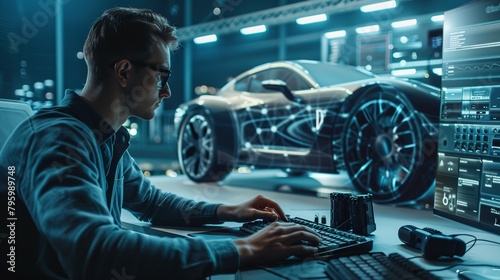 Wallpaper Mural Precision in Motion: Engineering Automotive Excellence Torontodigital.ca