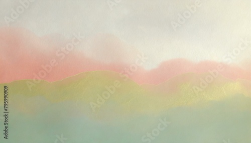 朝霧（和、和紙、和風をイメージしたイラスト背景）