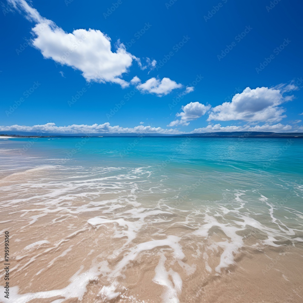 b'Beach with white sand and turquoise water' b'Beach with white sand and turquoise water'