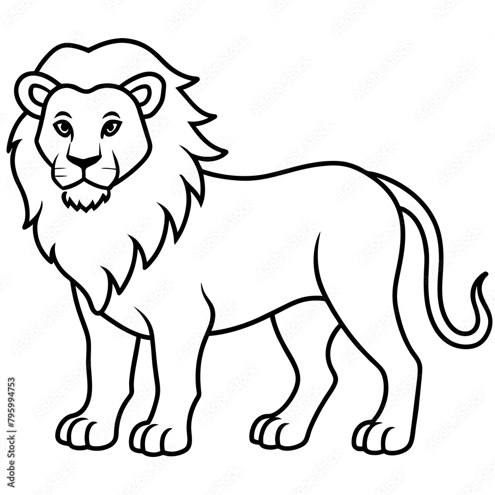 Obraz premium lion illustration
