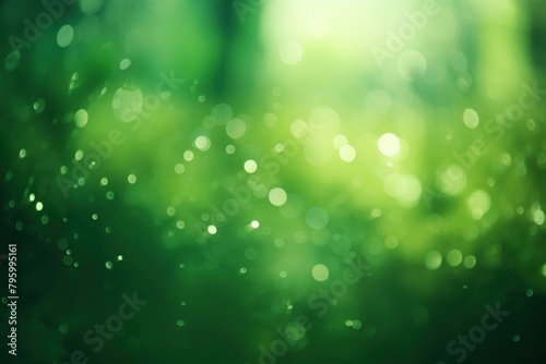 Green bokeh light outdoors plant