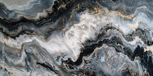 Marble background with intricate veining and subtle color variations.
