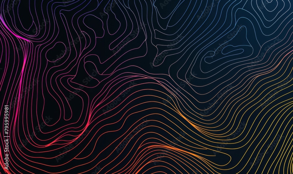 Vector abstract background with colorful lines 