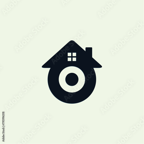 house logo design, letter 