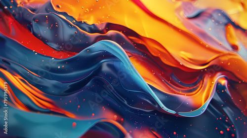 creative design of an abstract background featuring a colorful array of shapes and sizes, including
