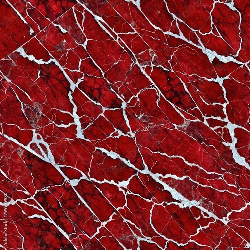 Red Marble Seamless Pattern 