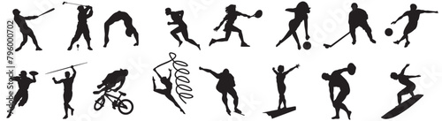 sports silhouette illustration photo