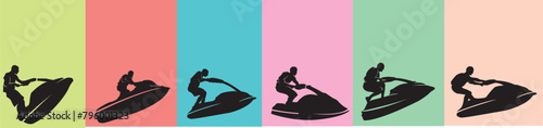 jet ski silhouette
