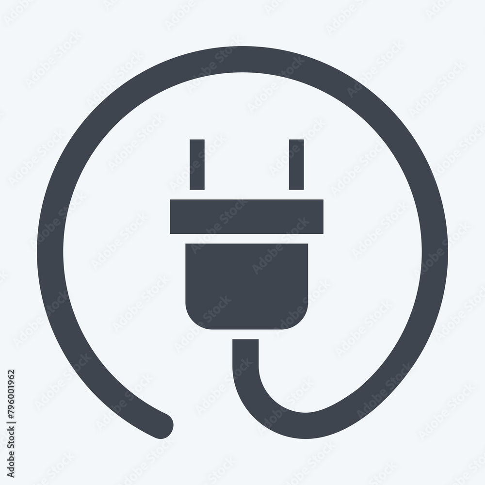 Icon Green Energy. related to Recycling symbol. glyph style. simple design illustration Icon Green Energy. related to Recycling symbol. glyph style. simple design illustration