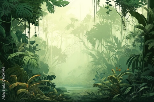 Deep tropical jungles backgrounds vegetation outdoors