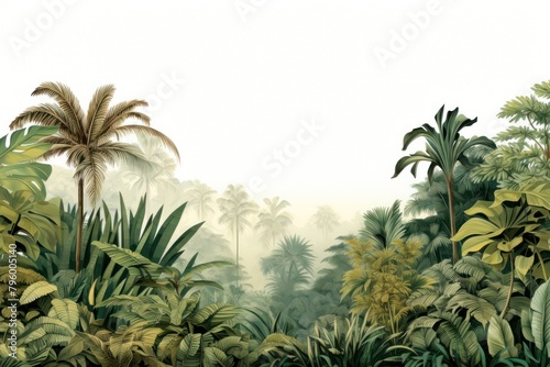 Deep tropical jungles vegetation outdoors tropics