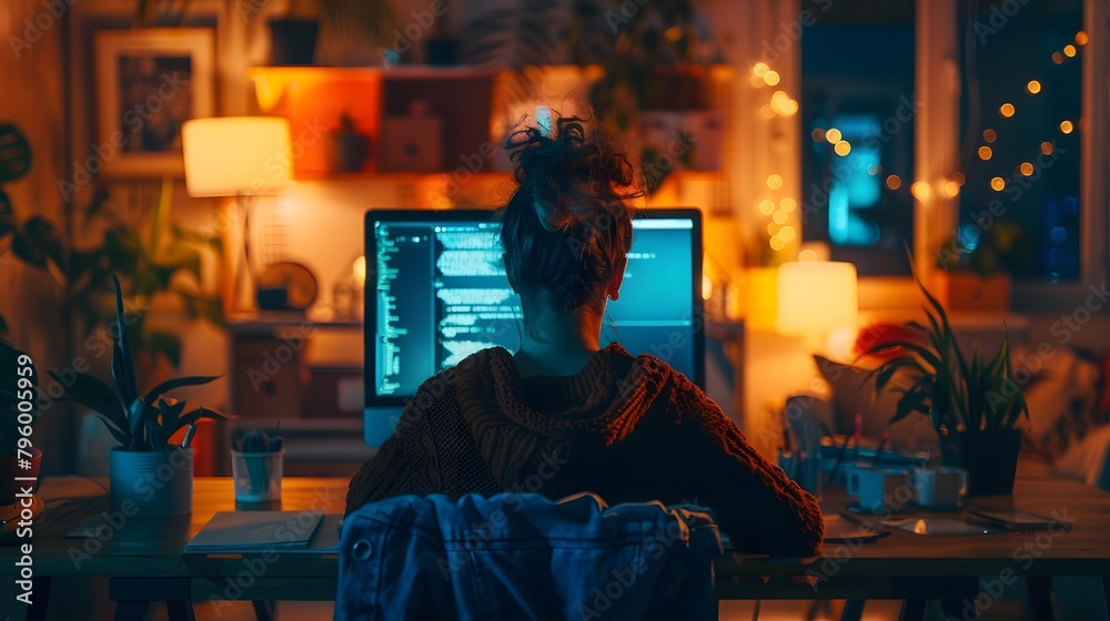 In peace and quiet, IT professionals work and further develop their programming skills. In peace and quiet, IT professionals work and further develop their programming skills.