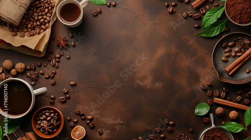 大人なコーヒー豆背景デザイン