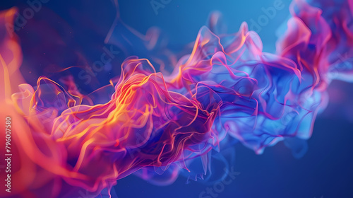visual dynamics of the colors in the smoke