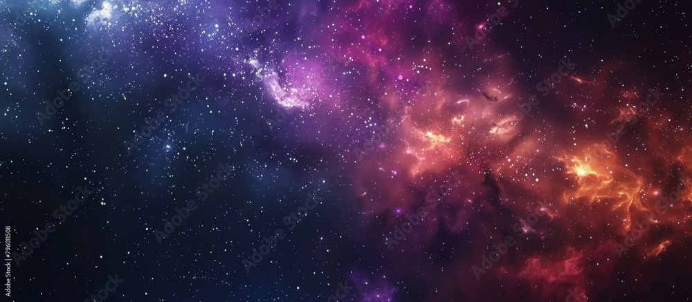 Vibrant and diverse galaxy wallpaper featuring numerous colorful stars and nebulas in a stunning cosmic display