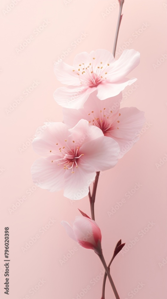 Sakura petal flower blossom plant