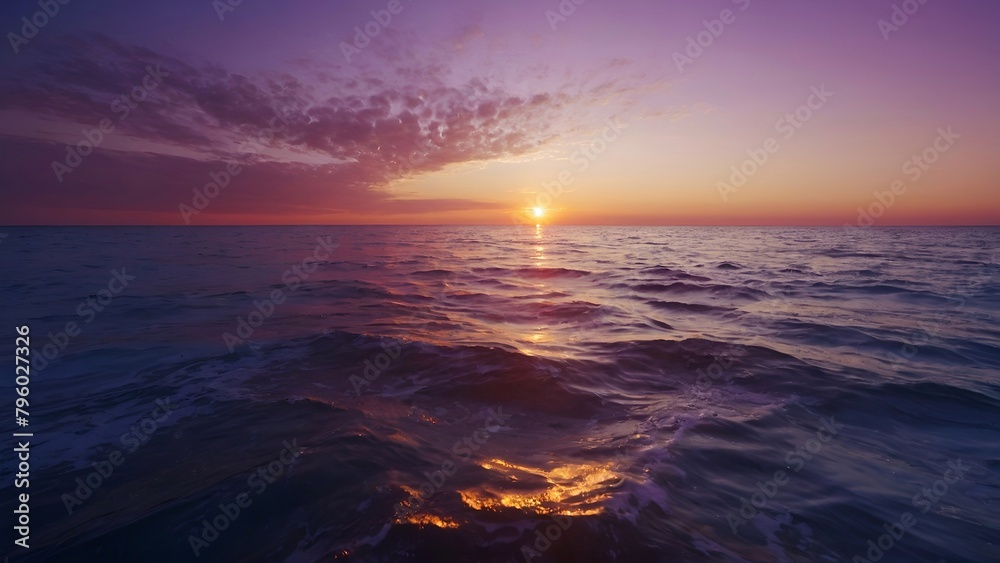 sunset over the sea