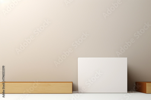 Minimalist abstract background, pastel colors, 3D Rendering