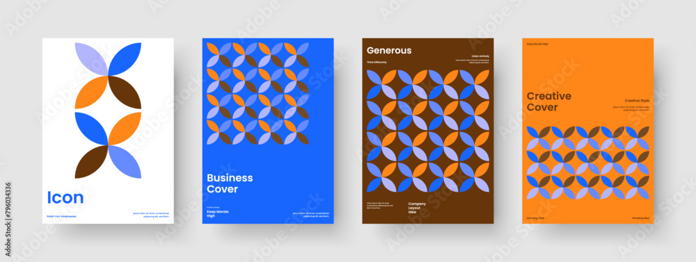 Fototapeta premium Creative Background Design. Isolated Banner Template. Geometric Business Presentation Layout. Flyer. Brochure. Book Cover. Poster. Report. Newsletter. Handbill. Advertising. Pamphlet. Magazine