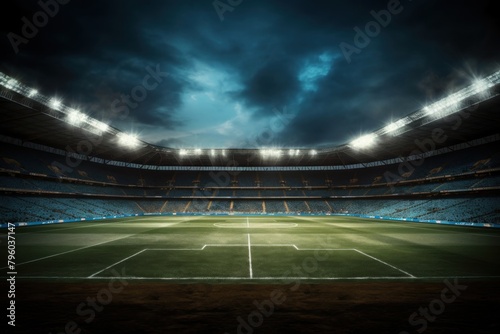 Stadium in lights football stadium sports © Rawpixel.com