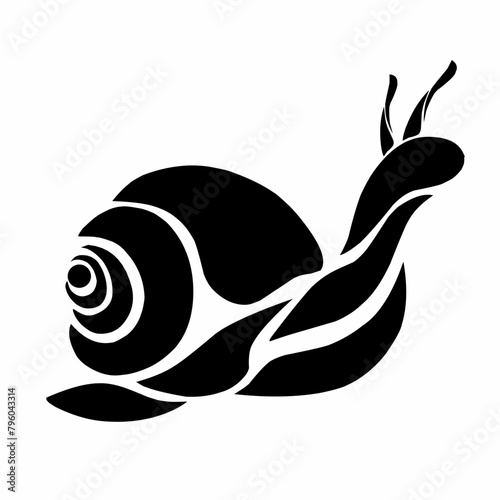 illustration vector graphics of tribal art tattoo designs snail abstract