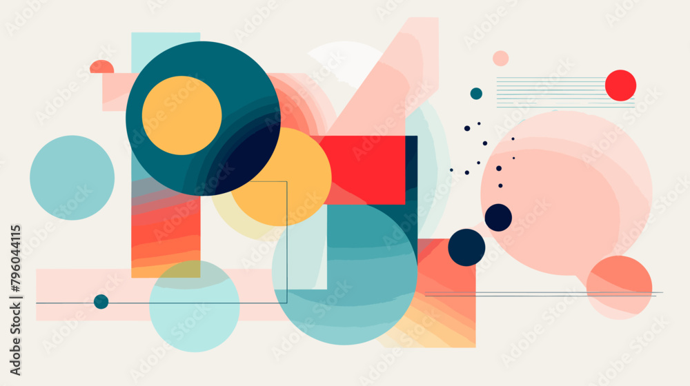 Obraz premium Concept vector illustration of presentation background.