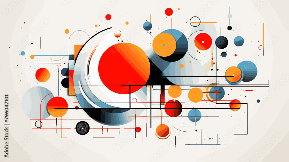 Obraz premium Concept vector illustration of presentation background.