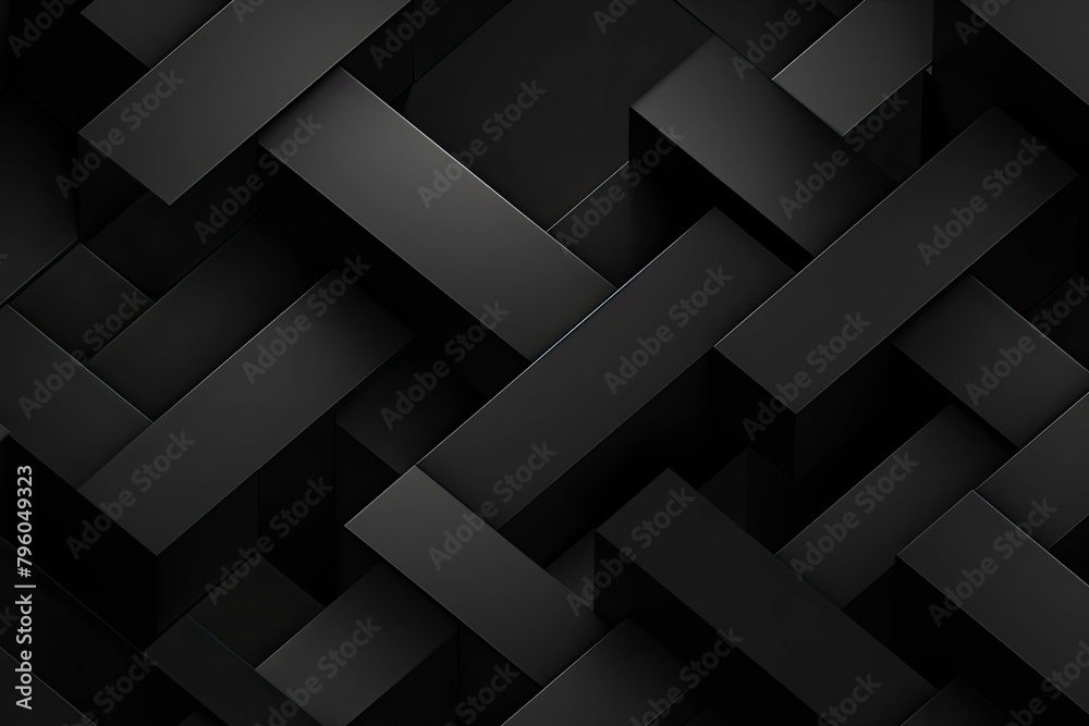 Abstract Black 3 D Geometric Pattern Texture Abstract Black 3 D Geometric Pattern Texture