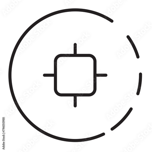 Coin Imlek Sen Line Icon