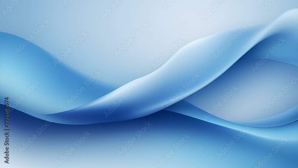 Obraz premium wavy blue wallpaper. Wave blue gradient background. Abstract blue color background. Gradient Blue liquid background.
