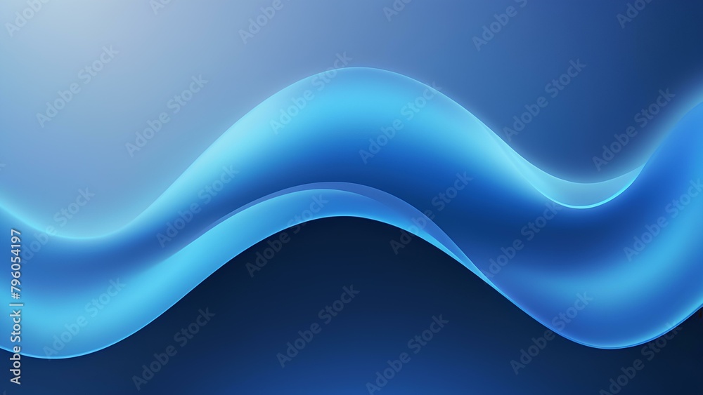 Obraz premium Gradient Blue liquid background. wavy blue wallpaper. Wave blue gradient background. Abstract blue color background.