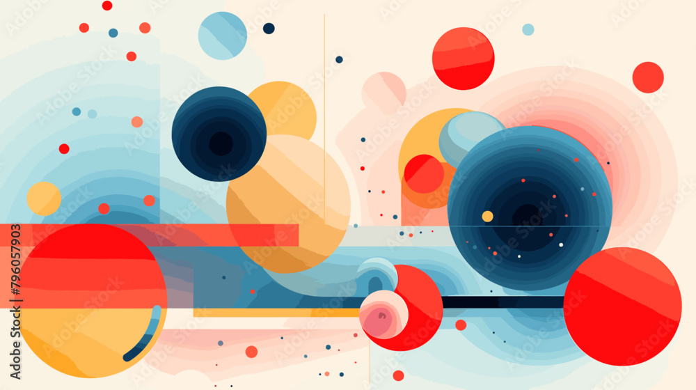 Obraz premium Concept vector illustration of presentation background.