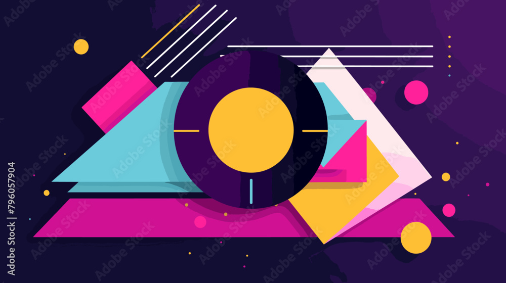 Obraz premium Concept vector illustration of presentation background.