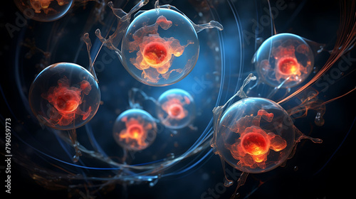 Creative image of embryonic stem cells photo